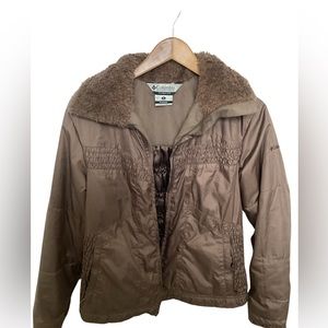 Columbia Brown Puffer Interchange Jacket